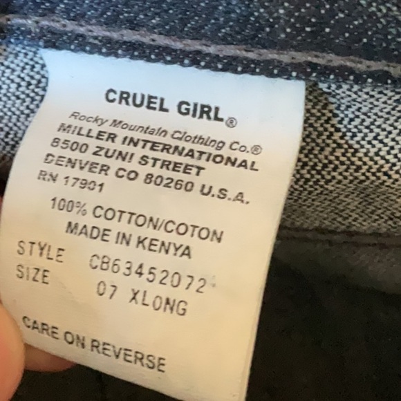 Cruel Girl Women's Straight Leg Jeans - Dark Gray - Picture 11 of 11